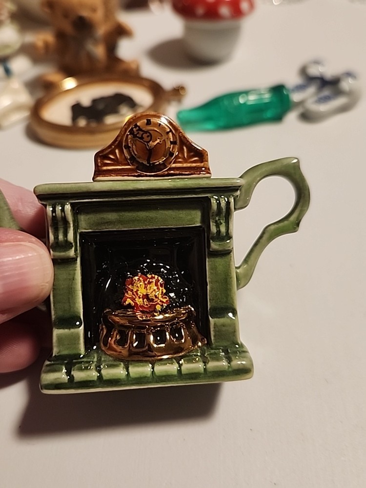 Vintage Tiny Cardew Mini Victorian Fireplace