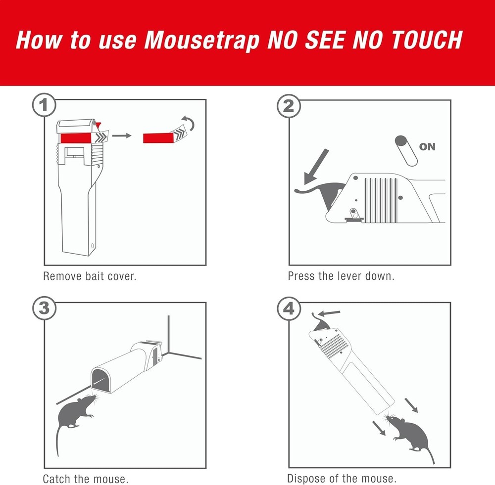 SWISSINNO Mouse Trap No See No Touch