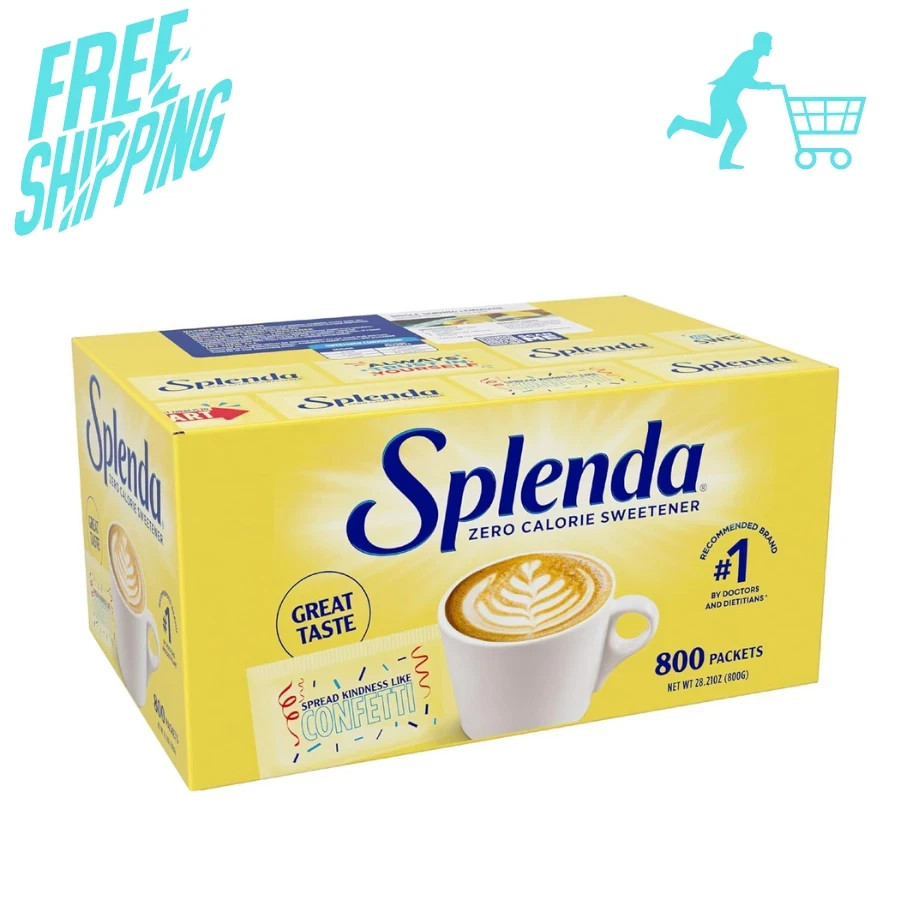 SPLENDA Zero Calorie Sweetener Value Pack, 800 Count Packets