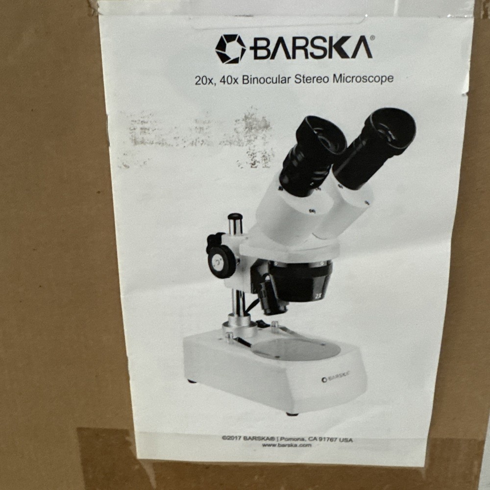 Barska Binocular Microscope 20x, 40x Stereo Binocular Microscope | AY13180