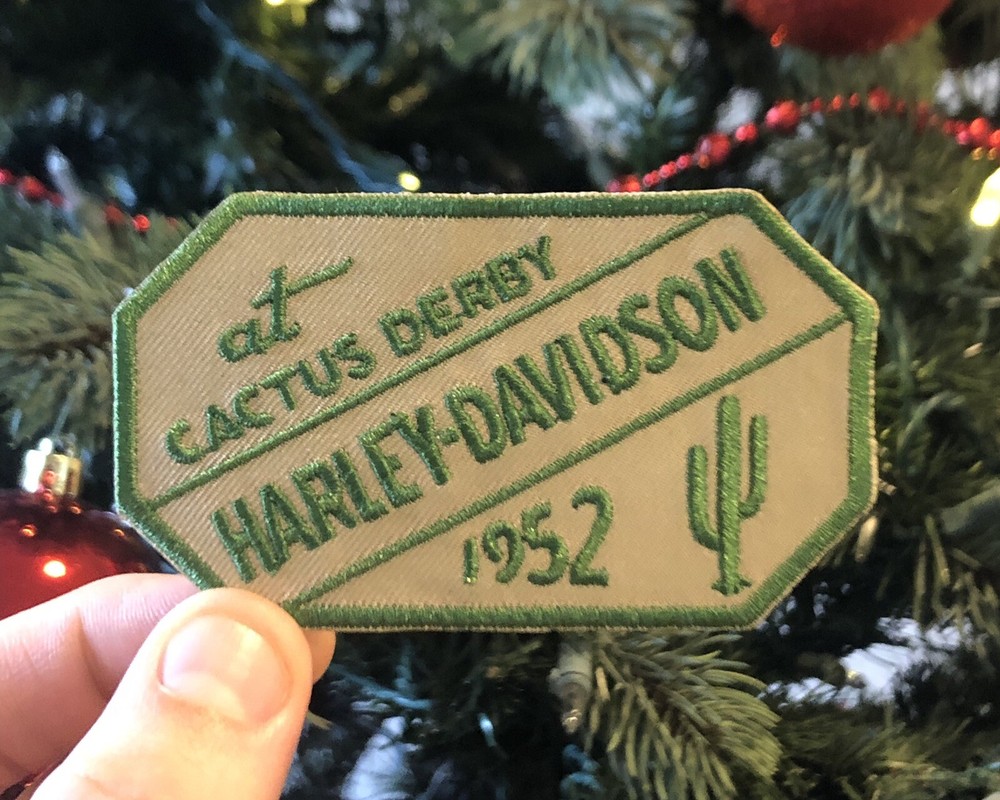 Retro Harley Davidson "At Cactus Derby 1952" Patch