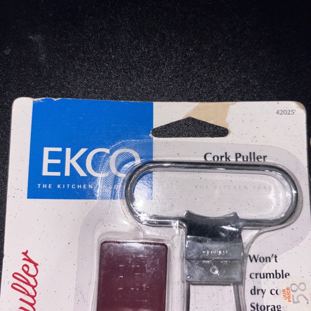 Ekco Cork Puller 42005 Essential Kitchen Tool Wine Bottle Opener Gadget Barware