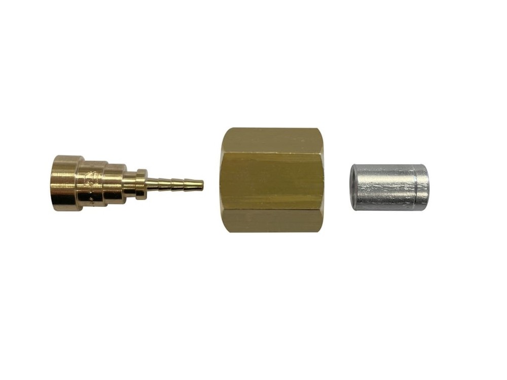 Mastercool 42112-50 - Straight Crimp Fitting with Hex Nut