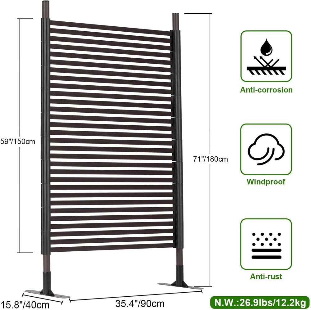 Privacy Screen Metal Fence Panel