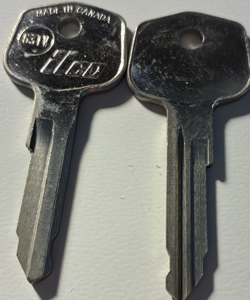 2 Mercedes Key Blanks # 63TV