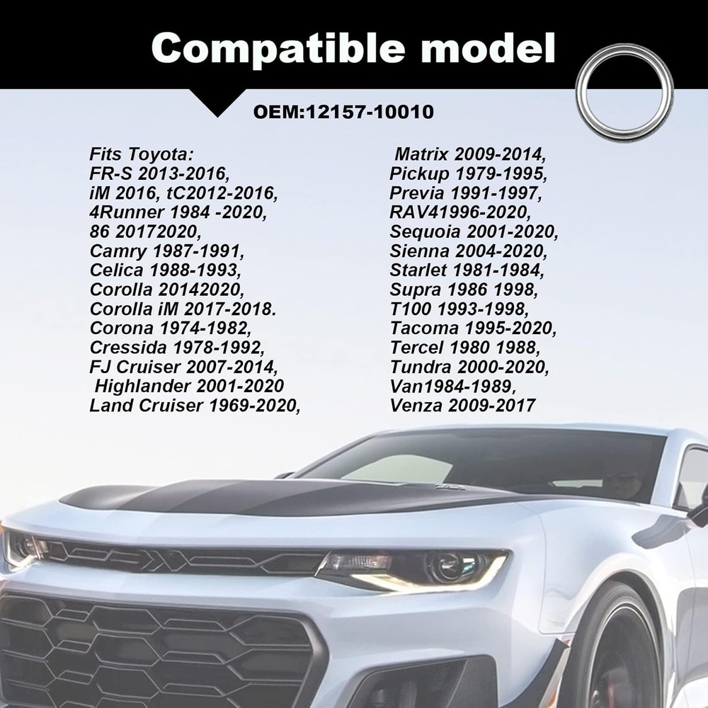 12pcs Differential Transfer Case Crush Washer Gasket Kit Compatible with...