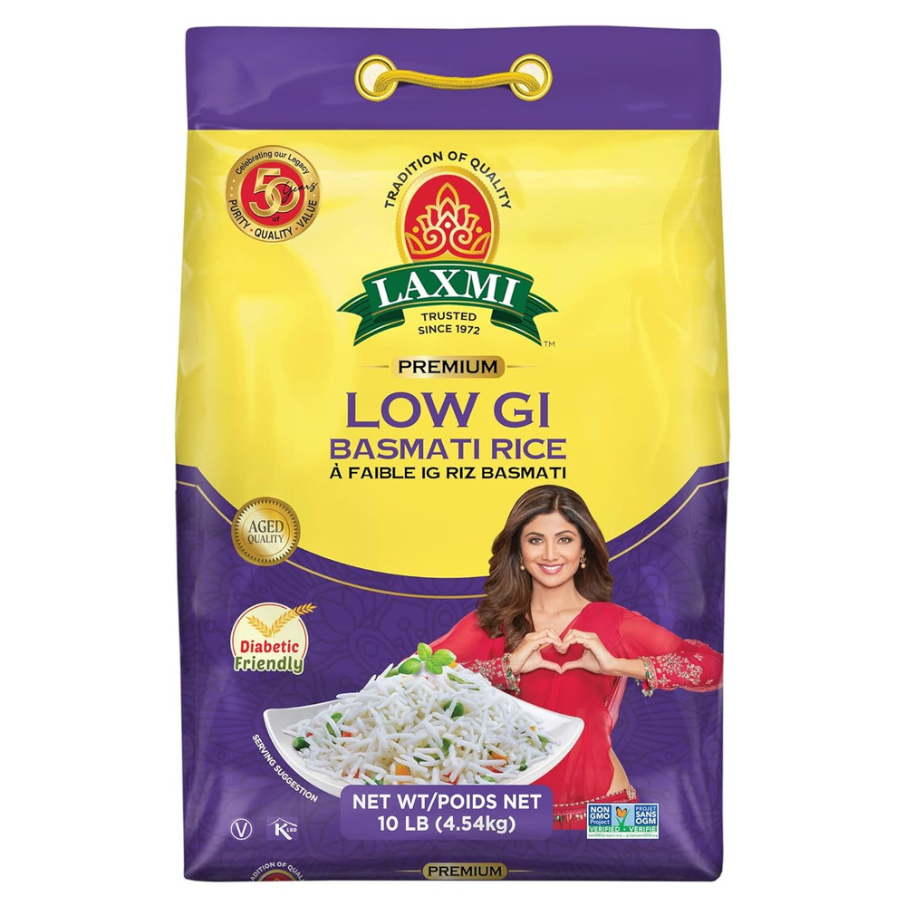 Diabetic Friendly Basmati Rice w/Lower G.I. Index Value - 10lb