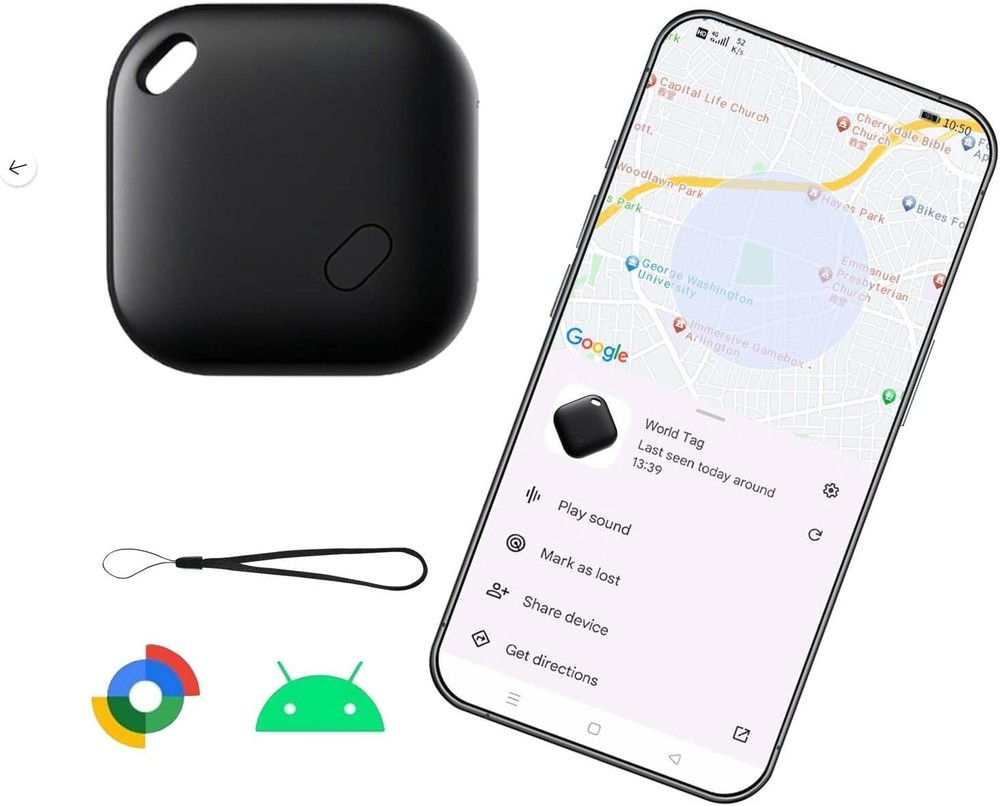 Ultra-Durable Bluetooth Tracker for Android - Waterproof & Family Sharing