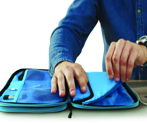 Maxell 199508 DL-CP1 Storage Case Double Layer, Soft-Sided, Zippered (Blue) [New