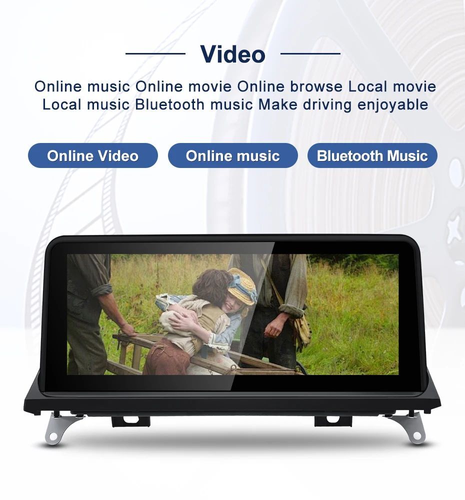 10.25" Android Screen Display Upgrade CarPlay Multimedia for BMW X5 E70 X6 E71