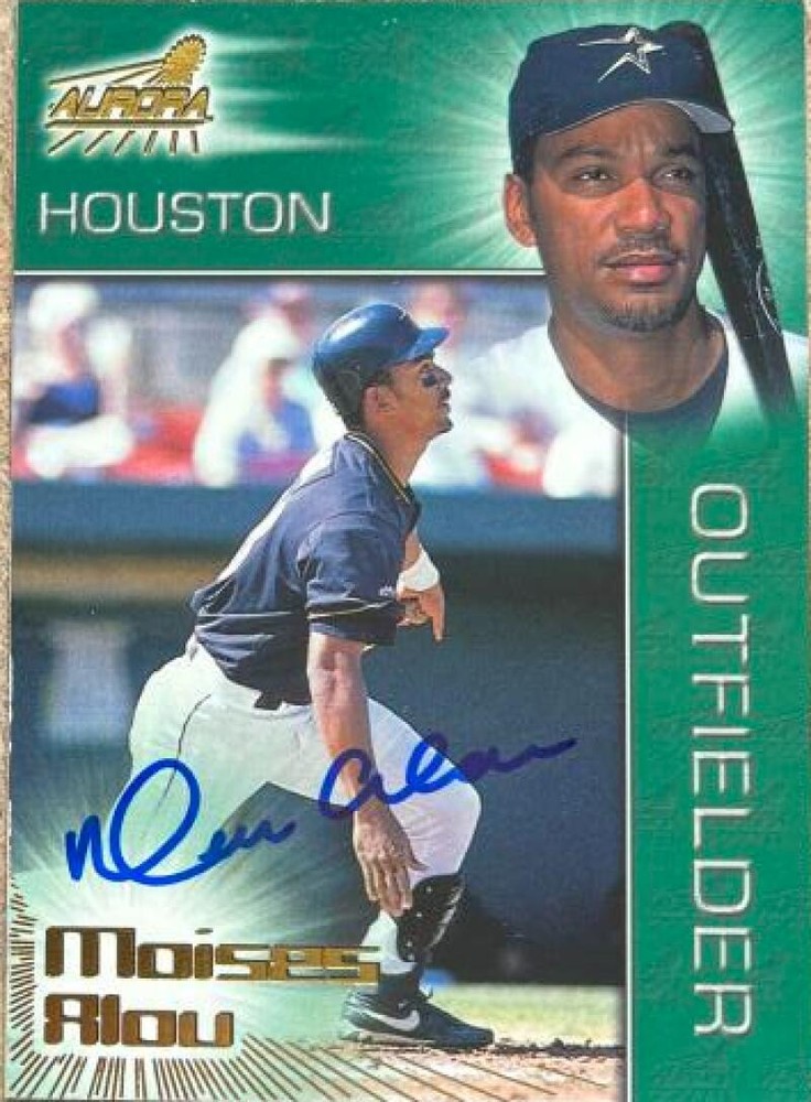 Moises Alou Autographed 1998 Pacific Aurora #135