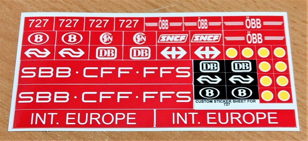Custom Decal for 727 Replacement Sticker 727