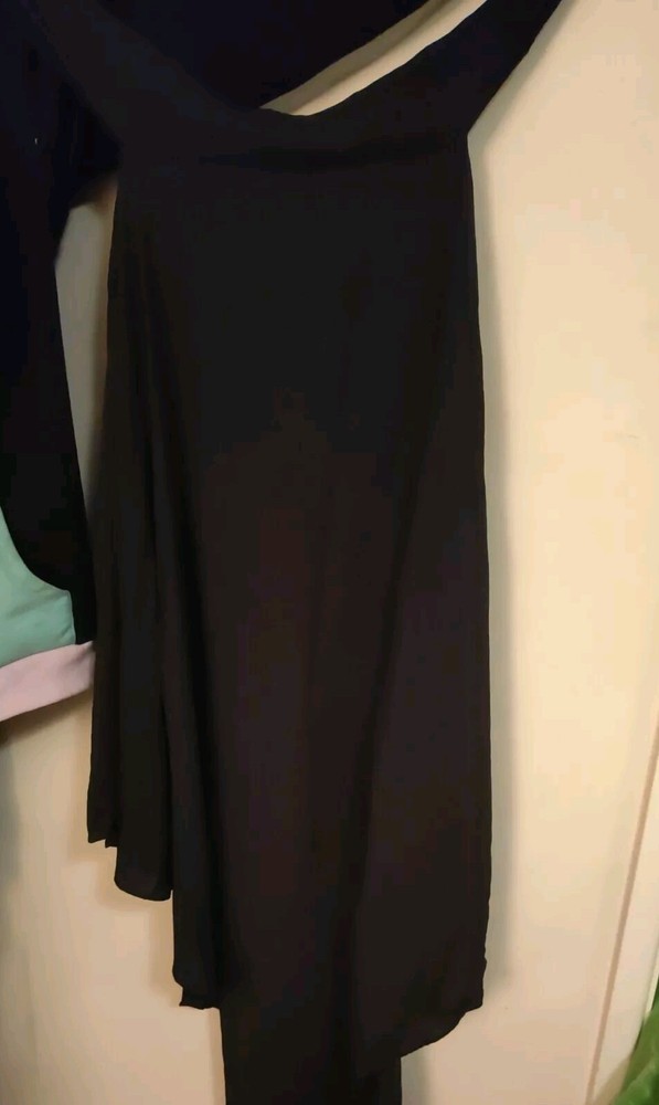 2 Piece Abaya Set Black One Size