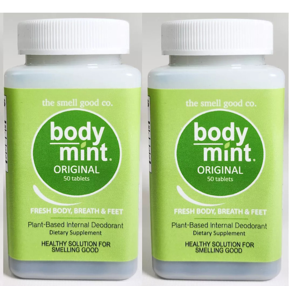 Body Mint Original Twin Pack – 100 Tablets (2 Bottles)