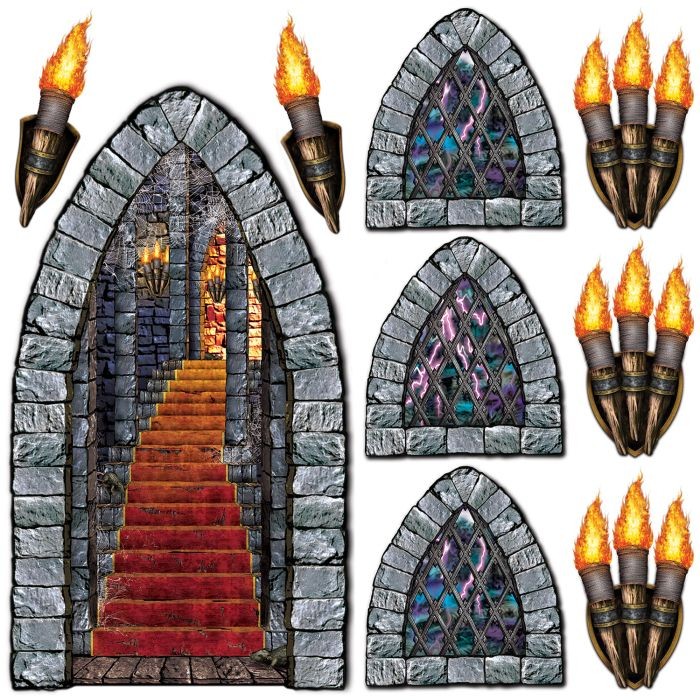 Beistle  Stairway, Window & Torch Party Props