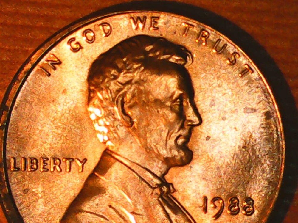 1988 Penny Struck Through Grease Reverse