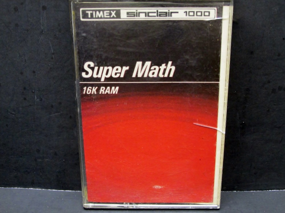 Super Math, Timex Sinclair 1000, 1983, Cassette & Manual, Never Used