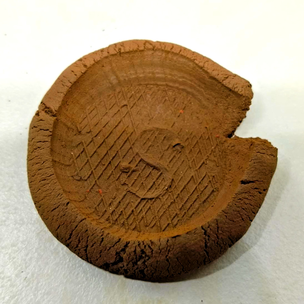 Antique Treen Wax Seal Stamp with Hidden Container - Monogram "S" - 19th