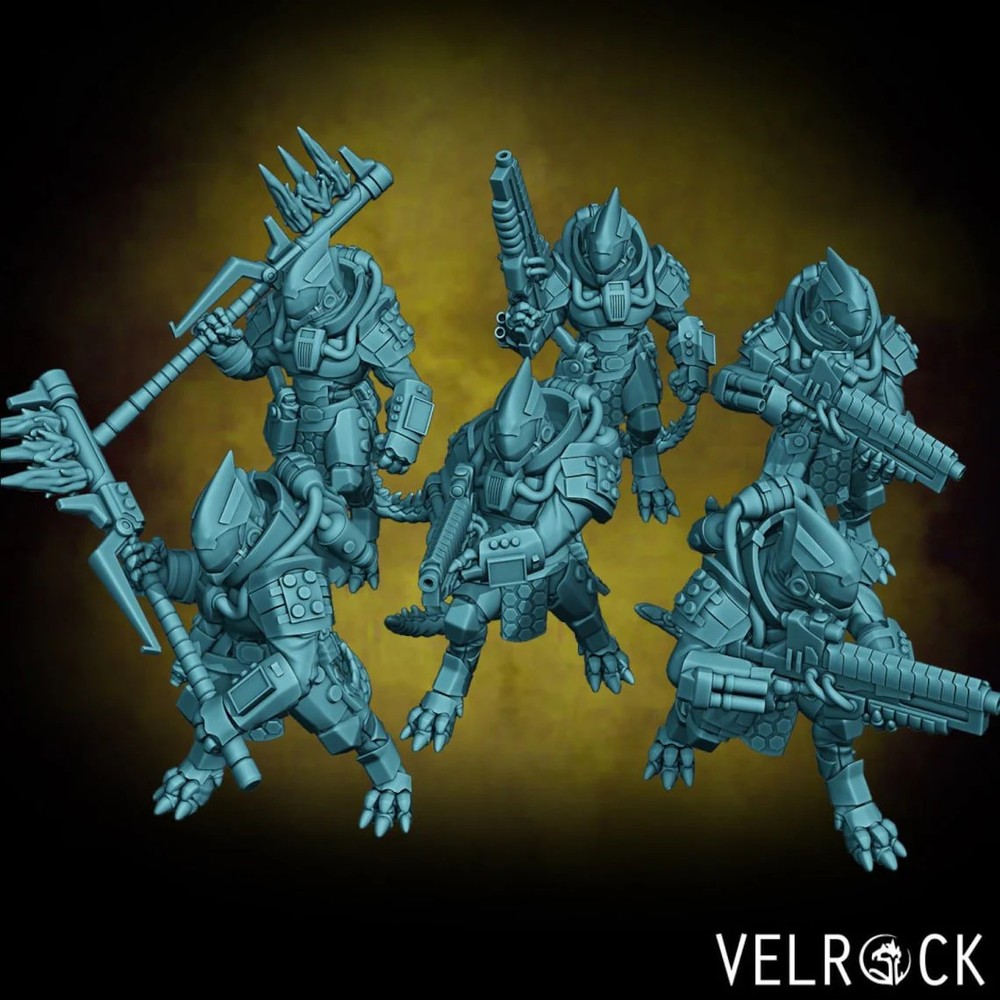 Sci Fi Lizardmen Miniature