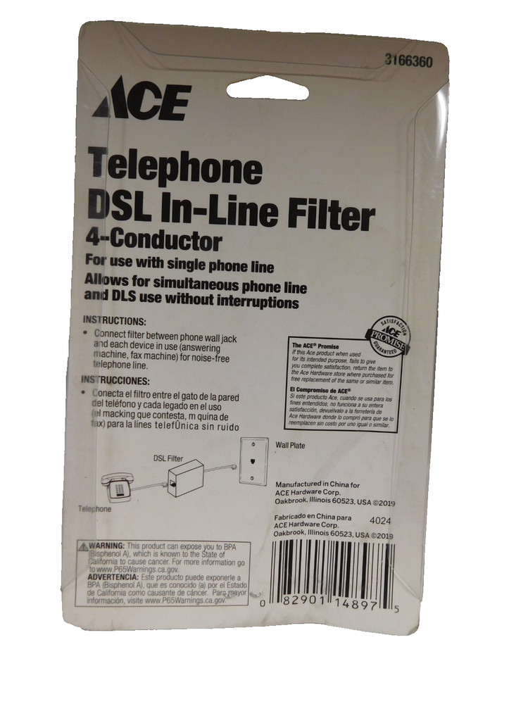 ACE Ivory DSL In-Line Filter