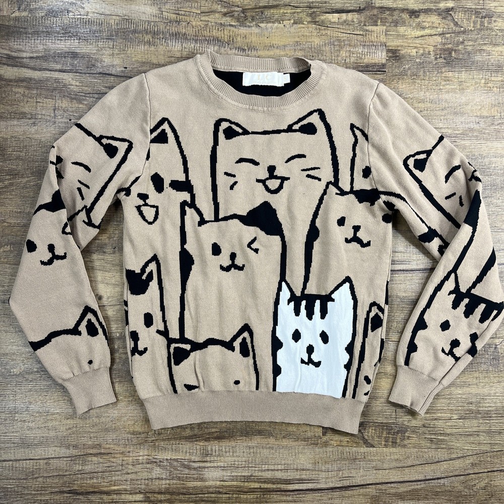 Lizette Collection Pullover Cat Sweater Women’s Size S