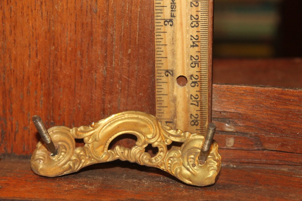 Antique Ornate Victorian Era Pressed Thin Brass Decorative Plate
