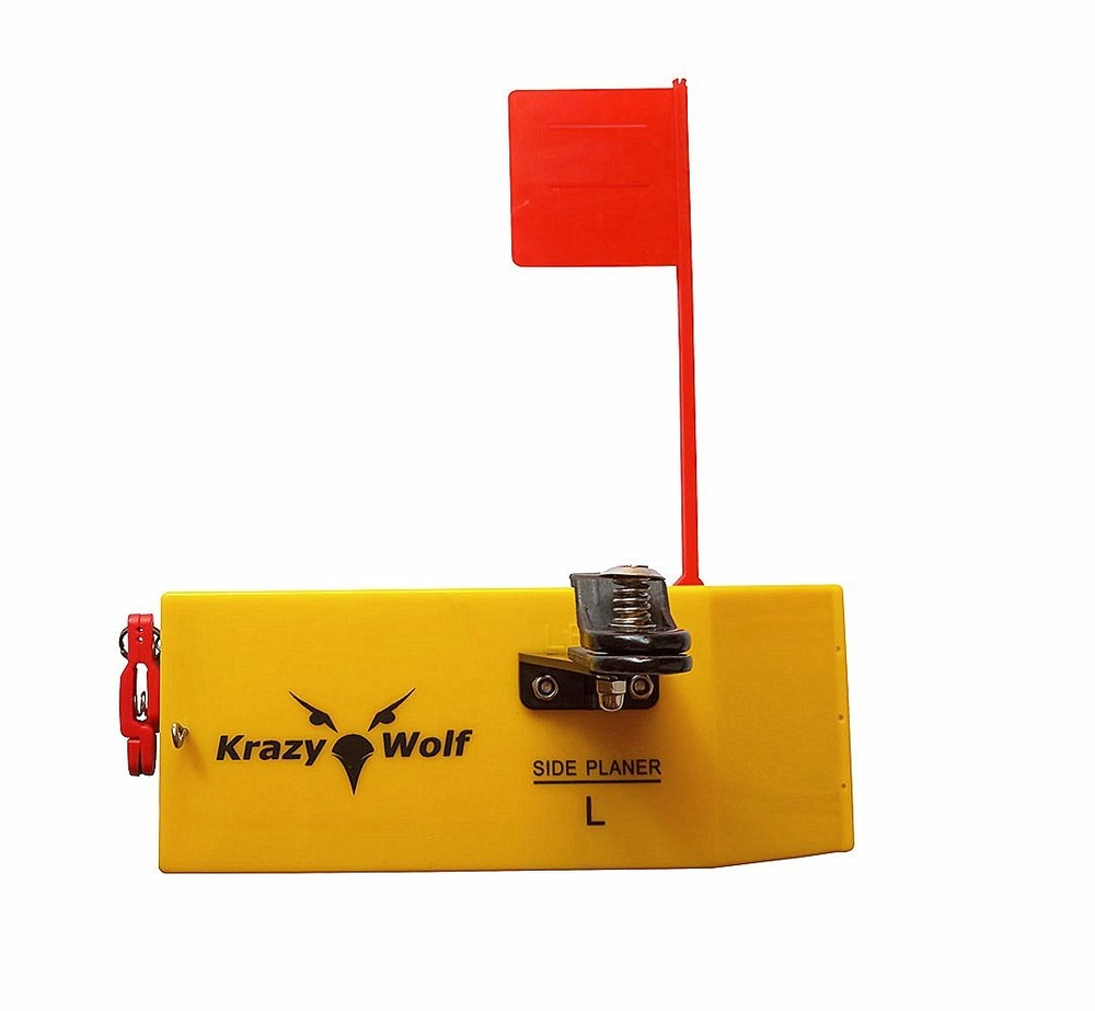 Krazywolf Planer Board P009,Includes Spring Flag system,Left&Right L8"xW3",Pa...
