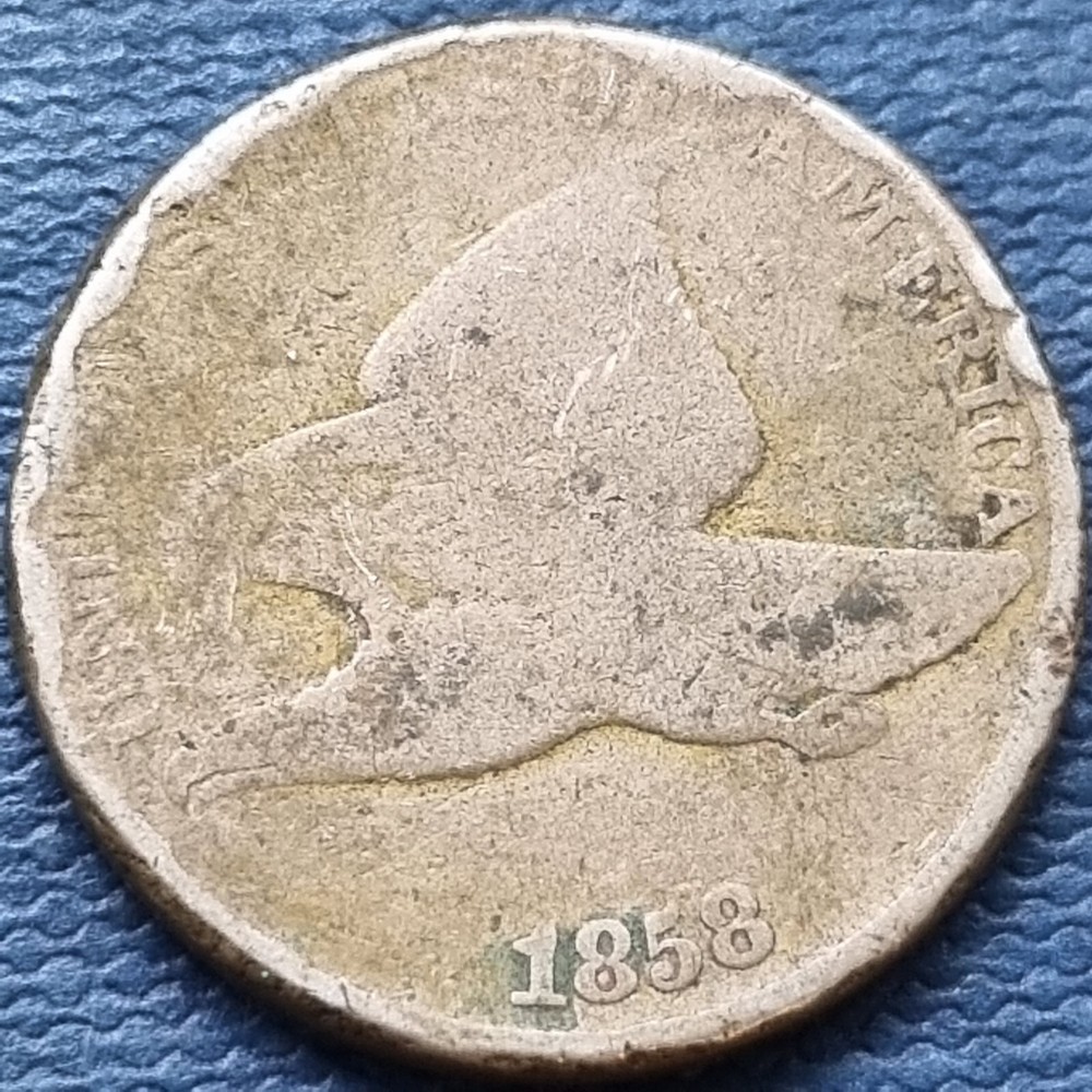 1858 Flying Eagle Cent 1c Circulated #91769