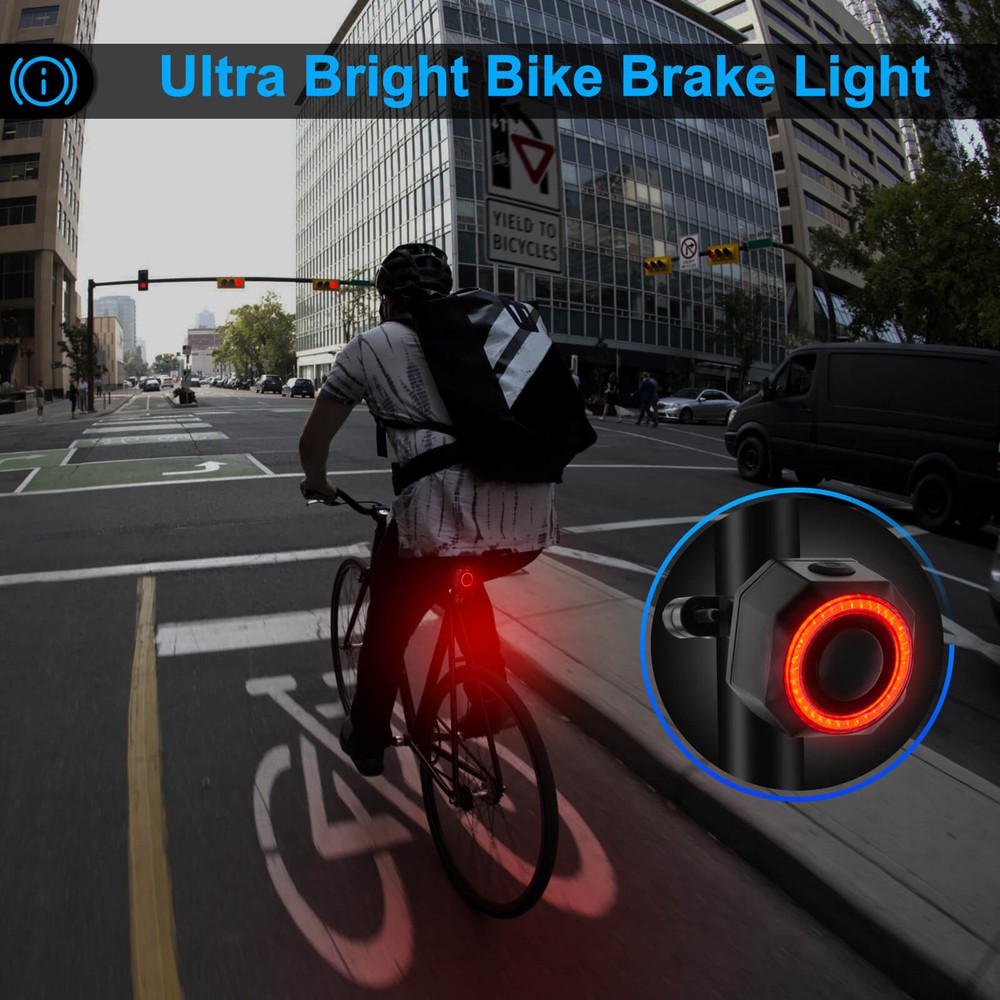 Electrical Moped Alarm System Cycling Tail Light Sensitivity Volume Adjustable