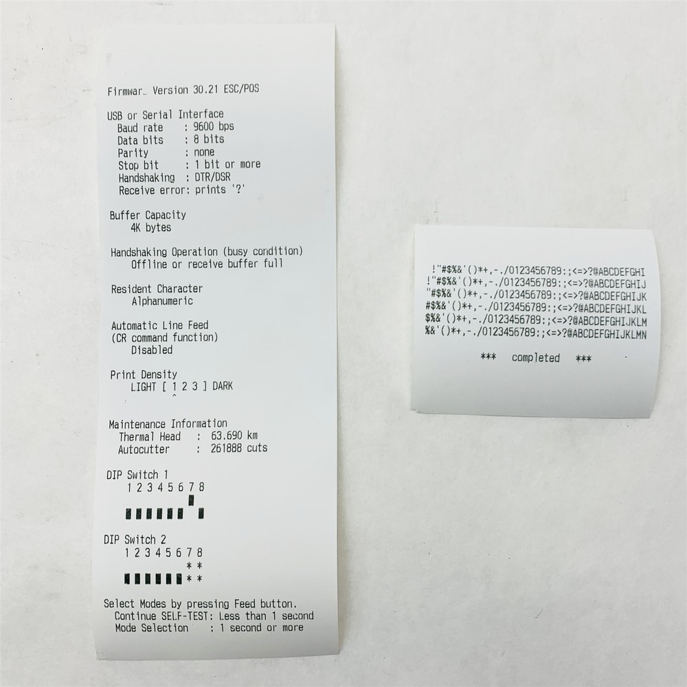 Epson TM-T88V M244A Thermal USB Parallel POS Receipt Printer w/Autocutter No PSU