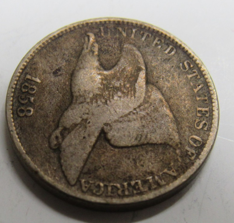 UNITED STATES 1858 FLYING EAGLE ONE CENT VG CONDITION *