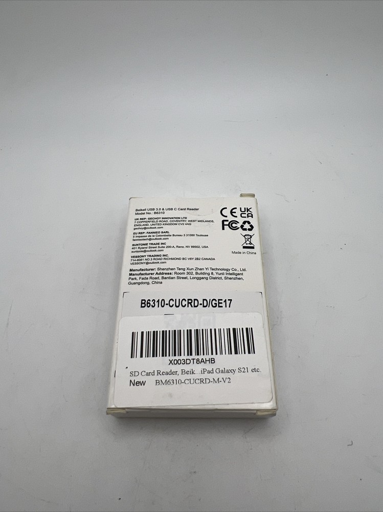 Beikell USB 3.0 & USB C Card Reader Model B6310