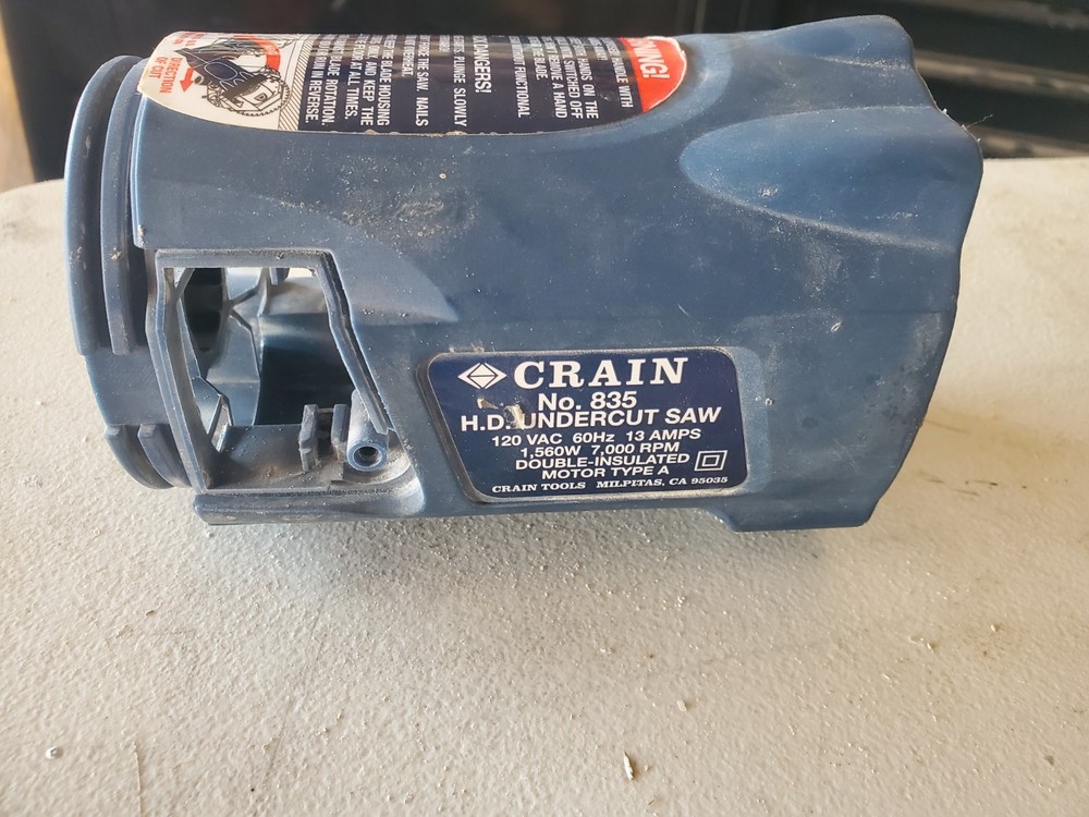 crain 835 undercut saw motor housing replacement