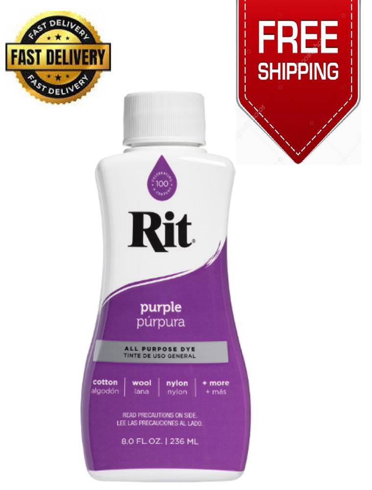 Rit All Purpose Liquid Dye, Purple, 8 Fl. Oz.