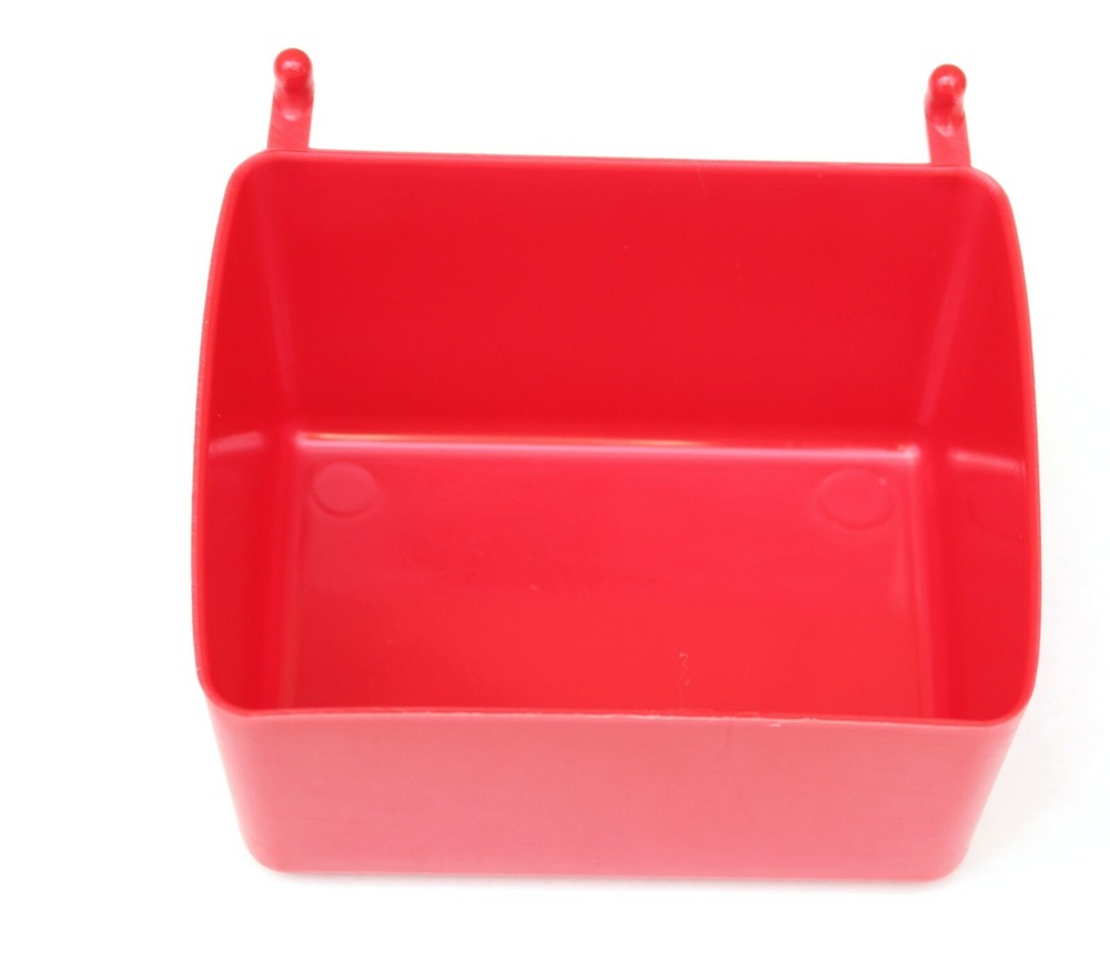 Small Plastic Red Pegboard Storage/Part Bins, Multi-Pack Pricing JSP Brand