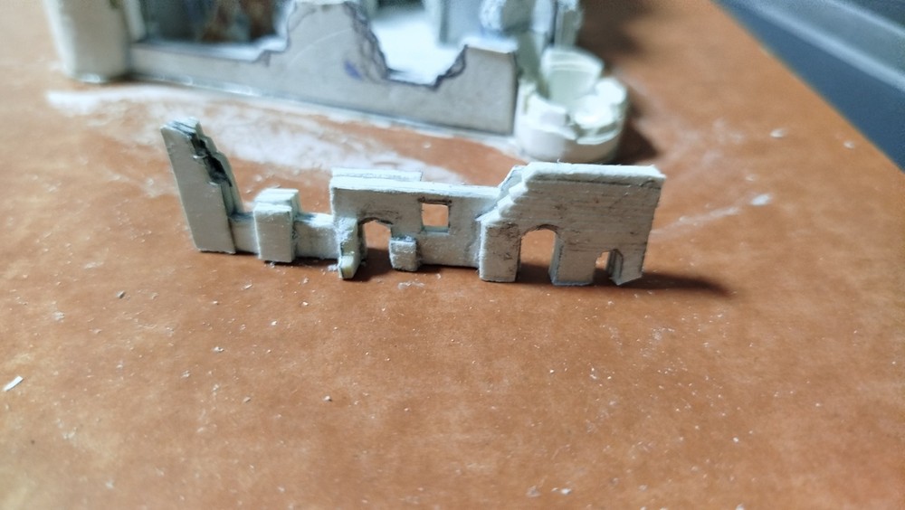 Old Caerlaverock Castle Handcraft Miniature Model