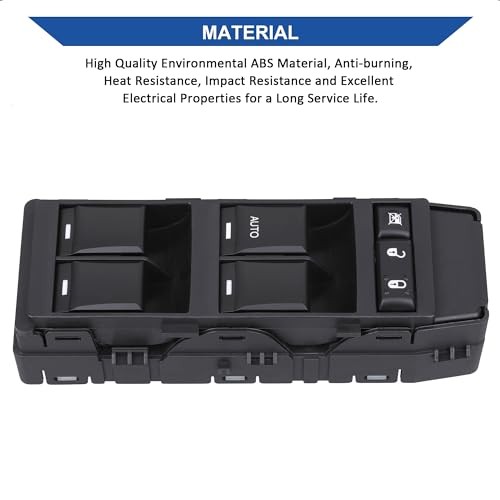 Power Window Switch Front Left Driver Side, Compatible with 2008-2013 Dodge