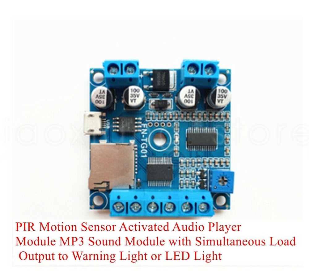1PC Motion Sensor or Switch Activated MP3 Sound Module With Load Output