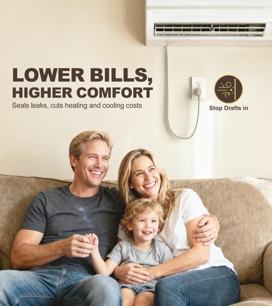 Outlet Insulators Draft Sealers, 30 Pack Electrical 30, White