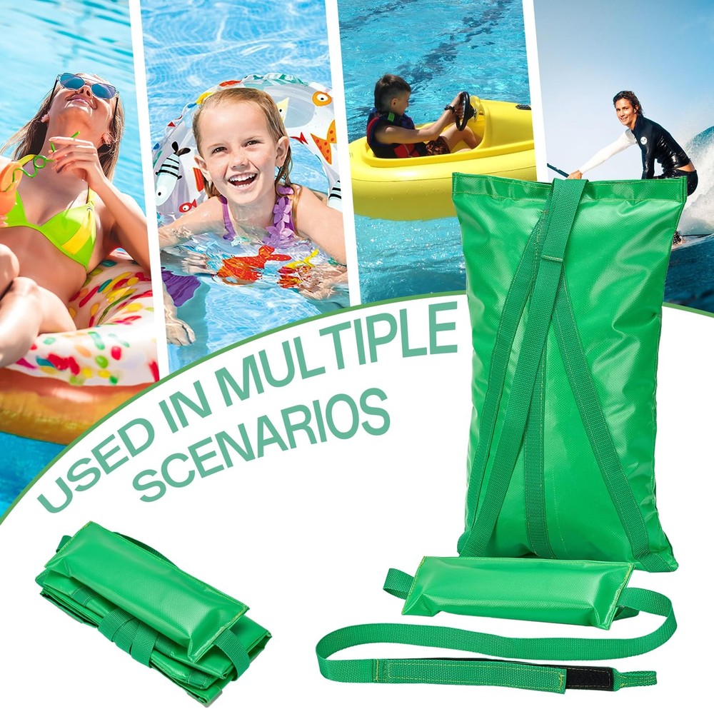 Compact Pool Float Anchor Bag, 2-in-1 Sand Anchor with Integrated Float Ancho...