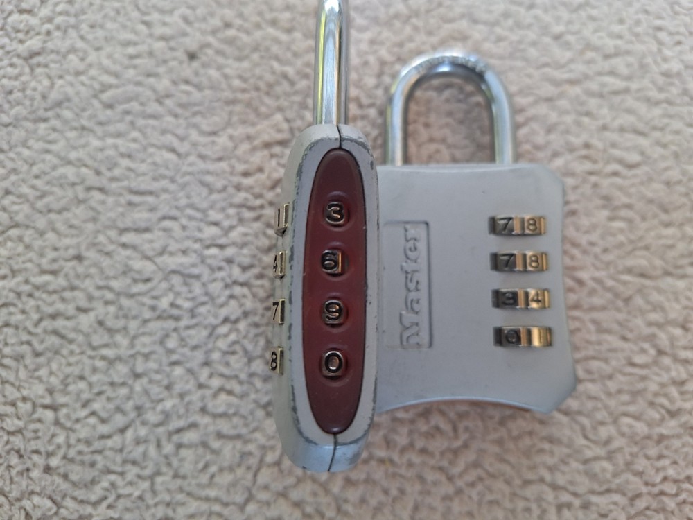 MASTER LOCK, Set Your Own 4# Combination Padlock (Reset Numbers)