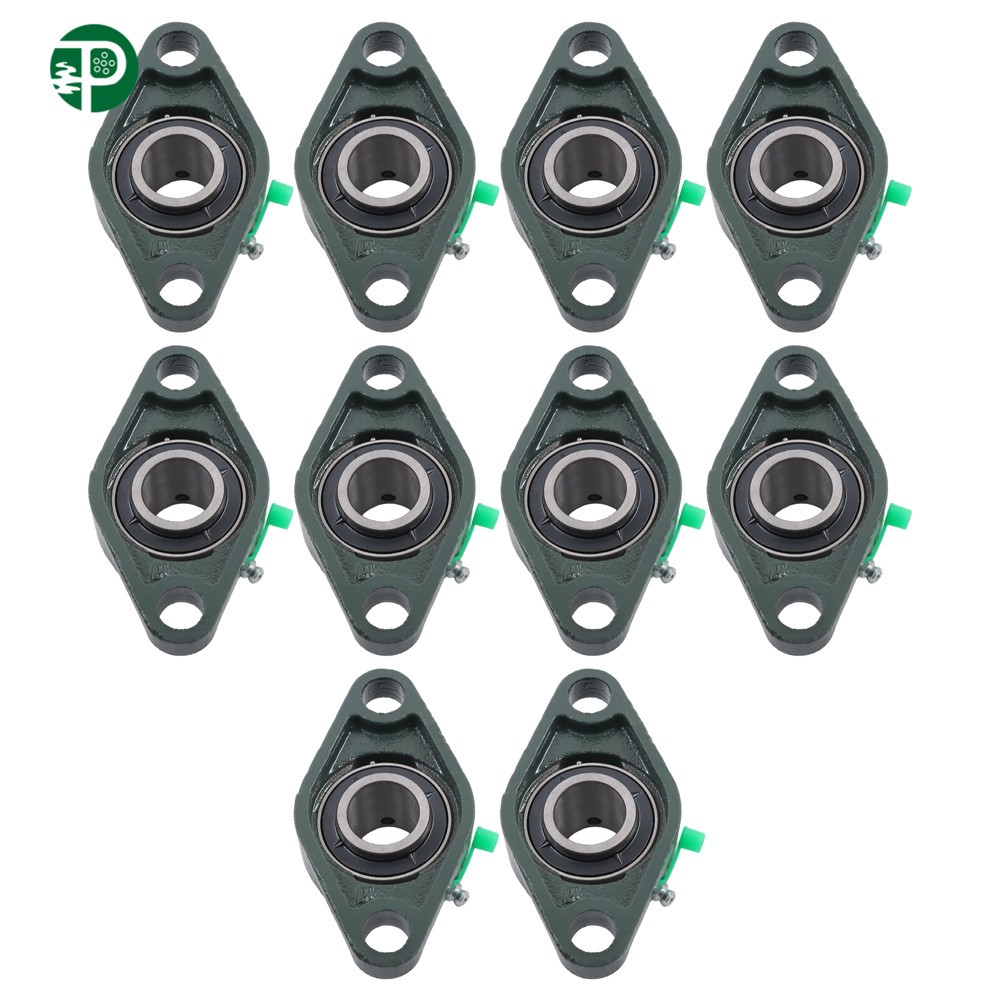 10Pack 1" Bore UCFL205-16 Pillow Block Flange Bearing 2 Bolt Solid Base