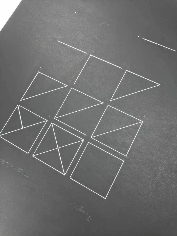 Joachim Becker, The Lost Square, Signed, Dated, 1972