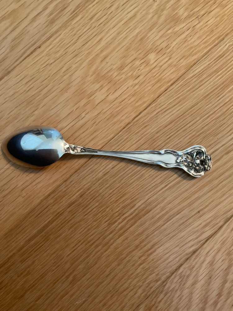 Watson unidentified floral five o'clock spoon