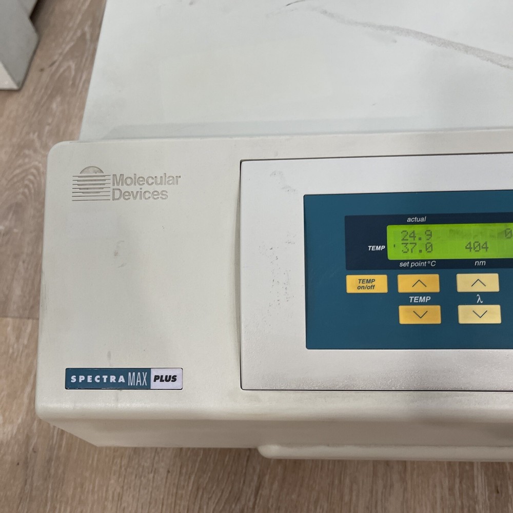 MOLECULAR DEVICES SPECTRA MAX PLUS MICROPLATE SPECTROPHOTOMETER WORKING!