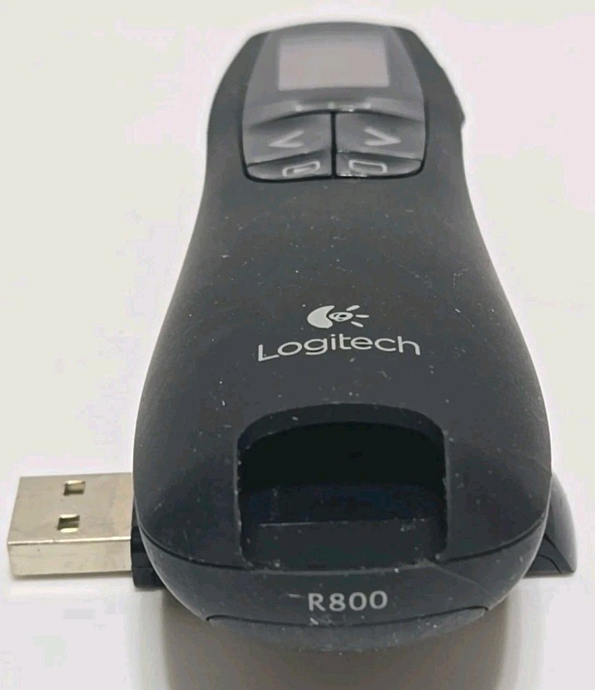 Logitech R800 Laser Pointer Presenter Presentation Clicker Remote Tested Working