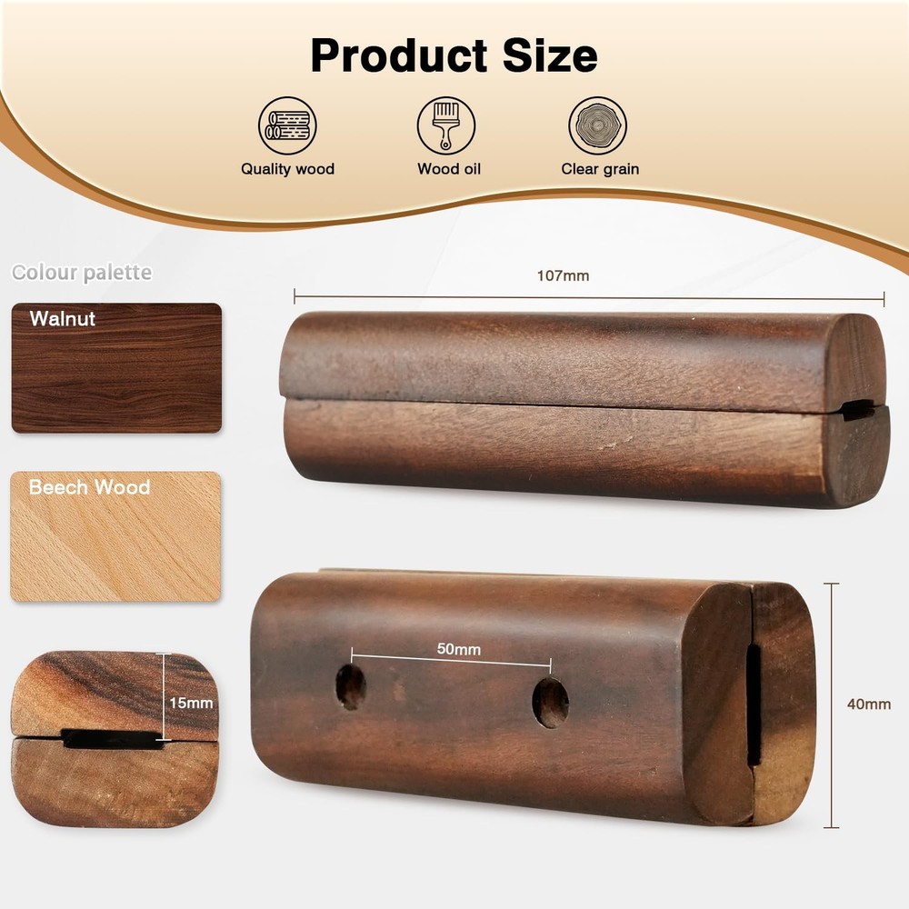 "Wooden Handle Replacement for Large Green Egg Accessories, Includes Screws"