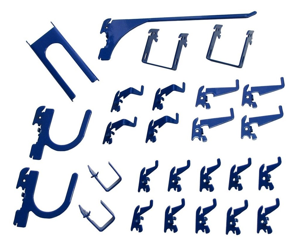 Wall Control Blue Pegboard Kit: Deluxe Storage & Organization, 50 lbs Capacity