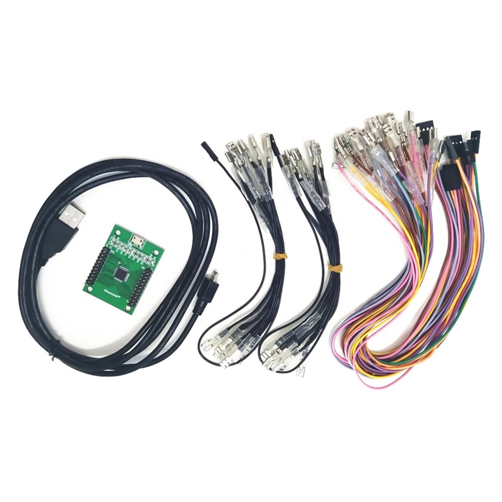 Arcade Encoder to USB Controller 187 Wiring 2 Players DIY Kit For Mame PC PS3 G
