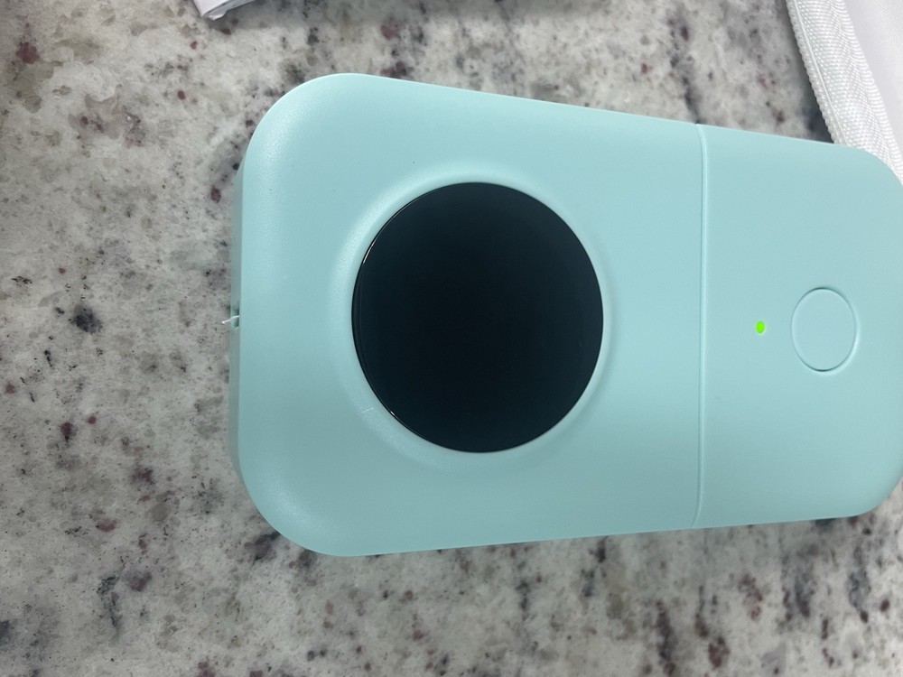 Phomemo D30 Smart Mini Label Maker Light Blue with Carrying Case & Label Rolls